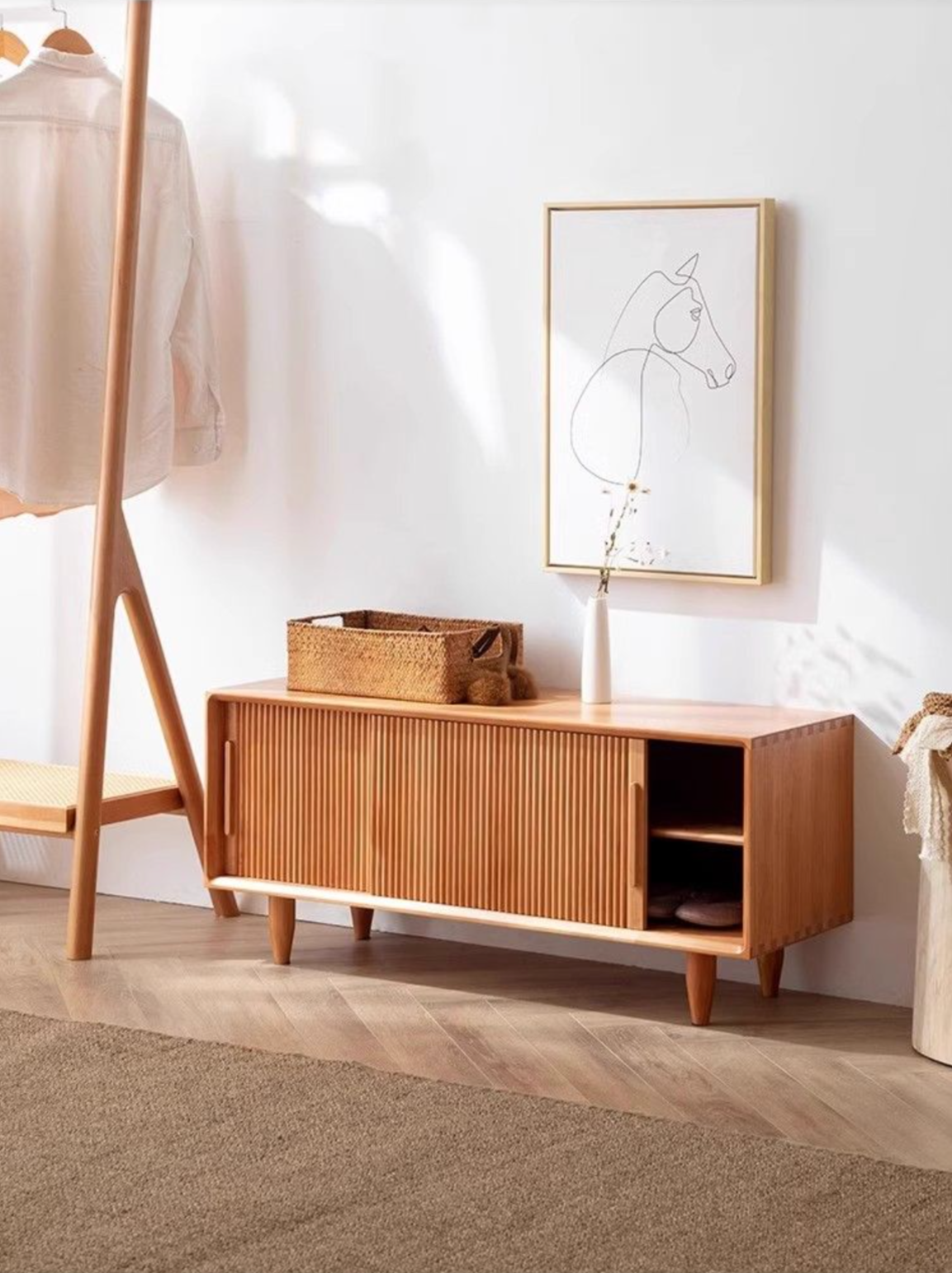 European Oak Slide Bench