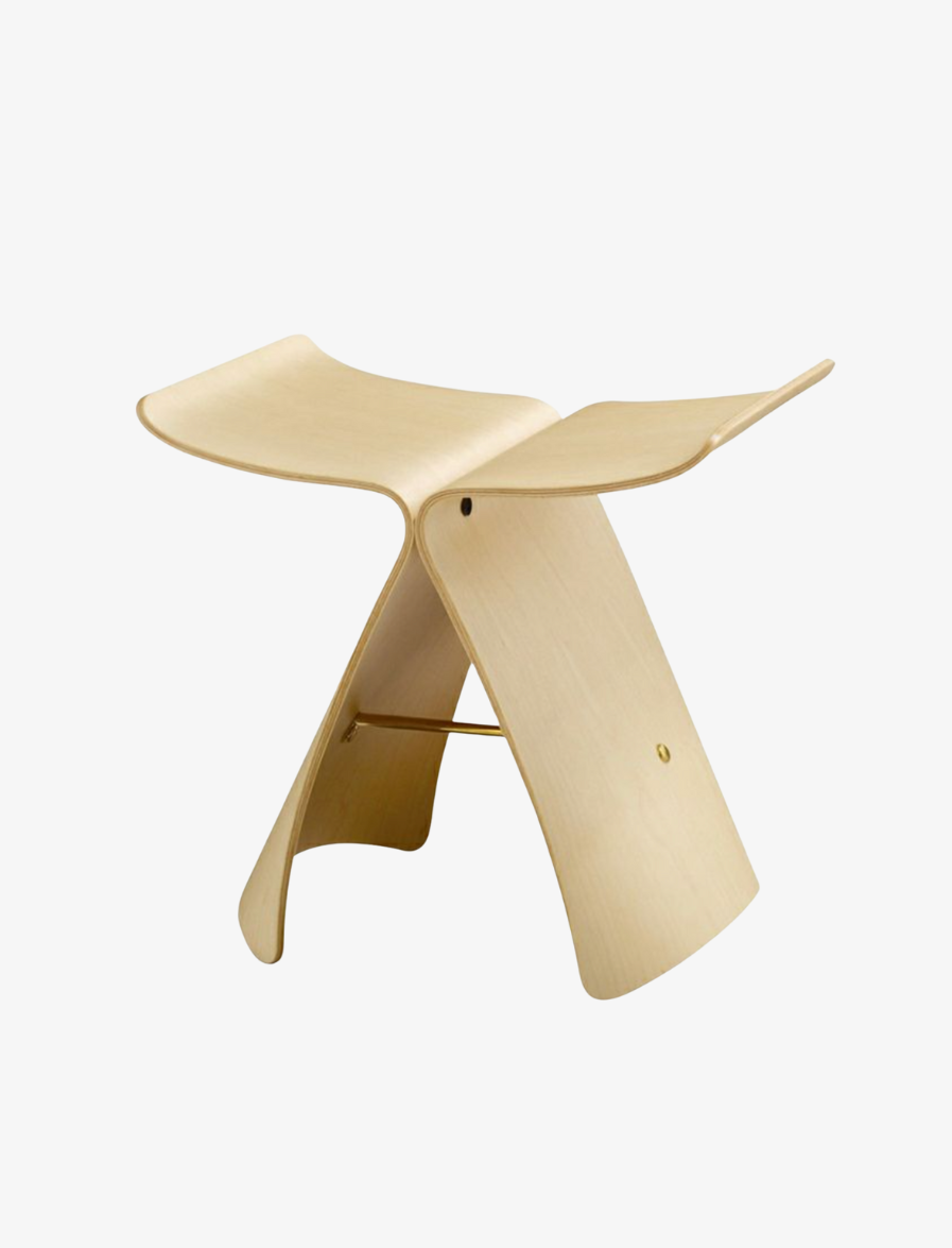 Butterfly Wood Stool