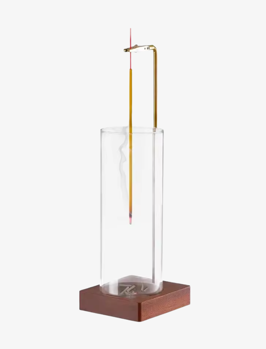 Glass Cylinder Incense Holder