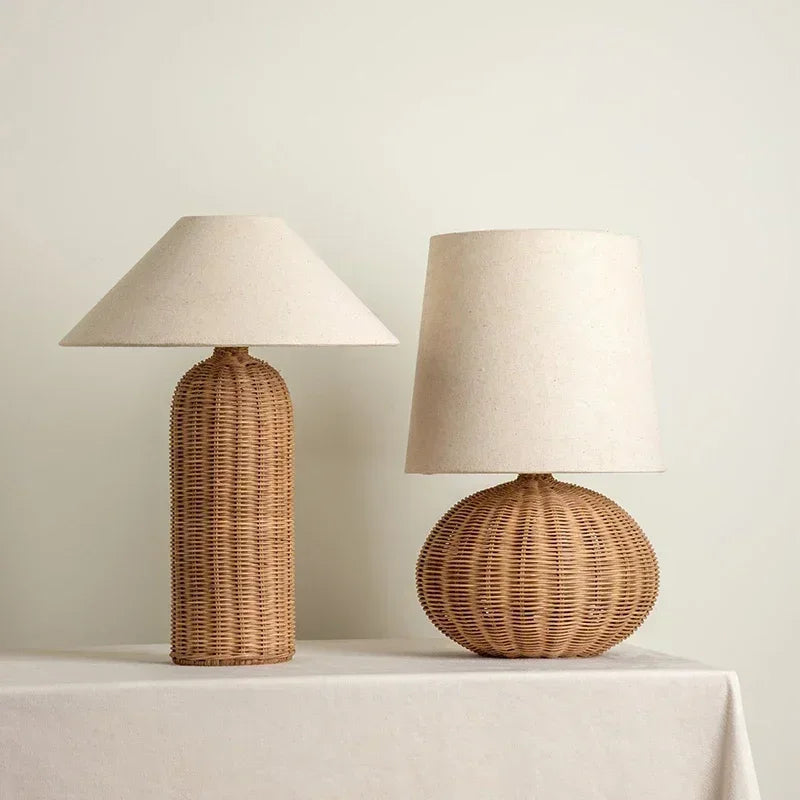 Rattan Serenity Lamp