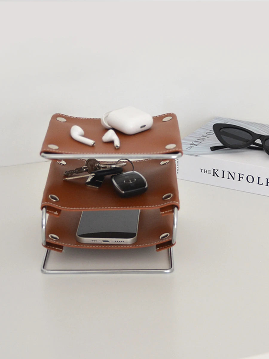 Leather Desk Organizer