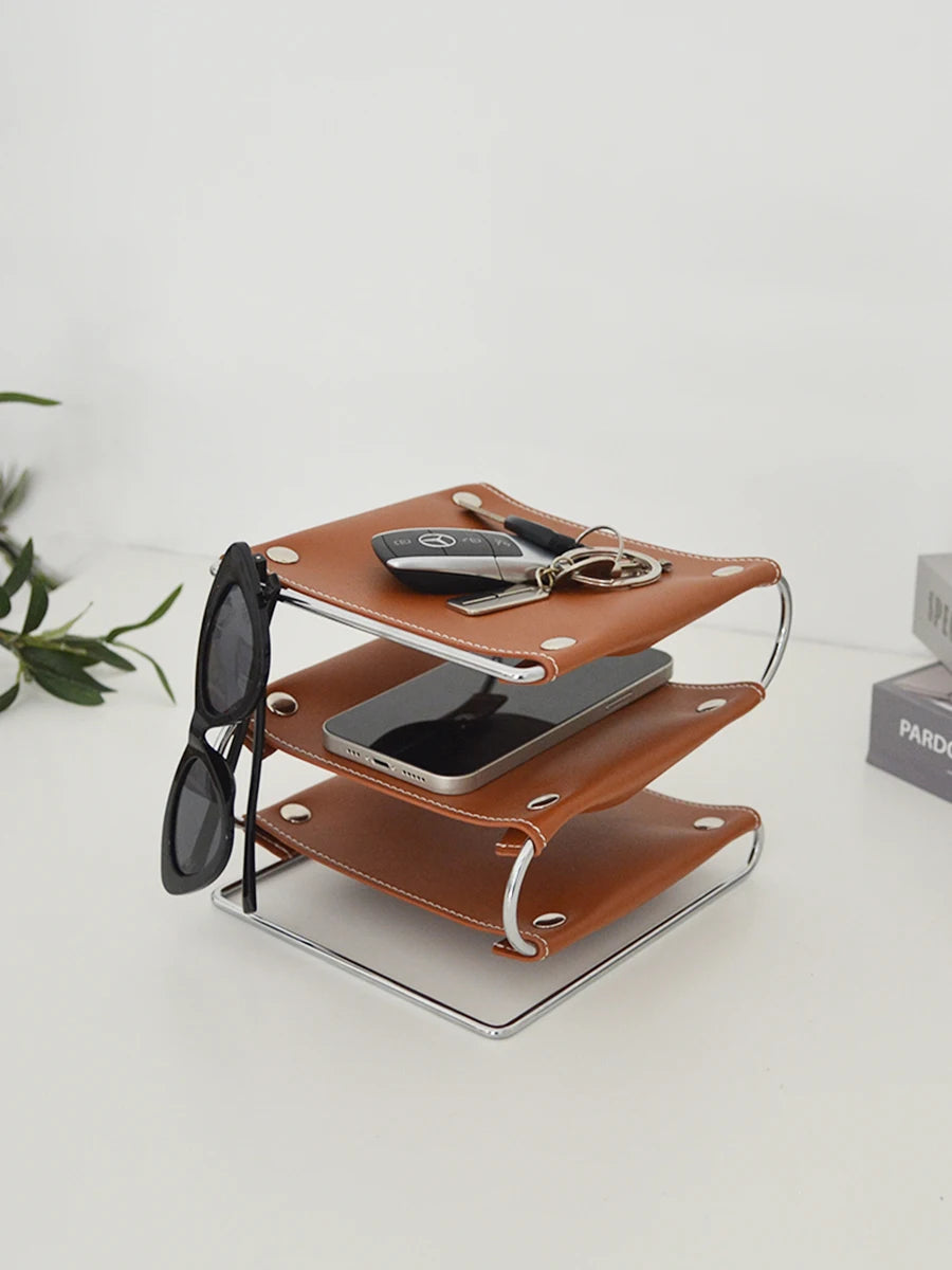 Leather Desk Organizer
