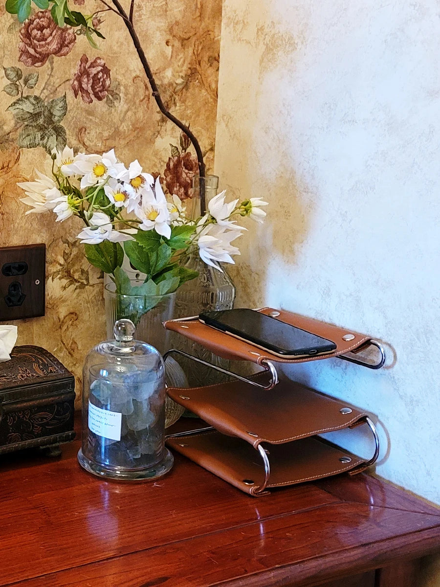 Leather Desk Organizer