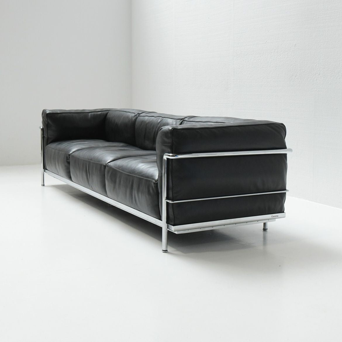 FRENCH LEATHER TRIPLE SOFA