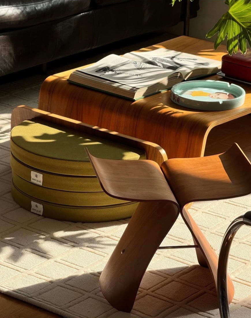 Reserved Butterfly Wood Stool