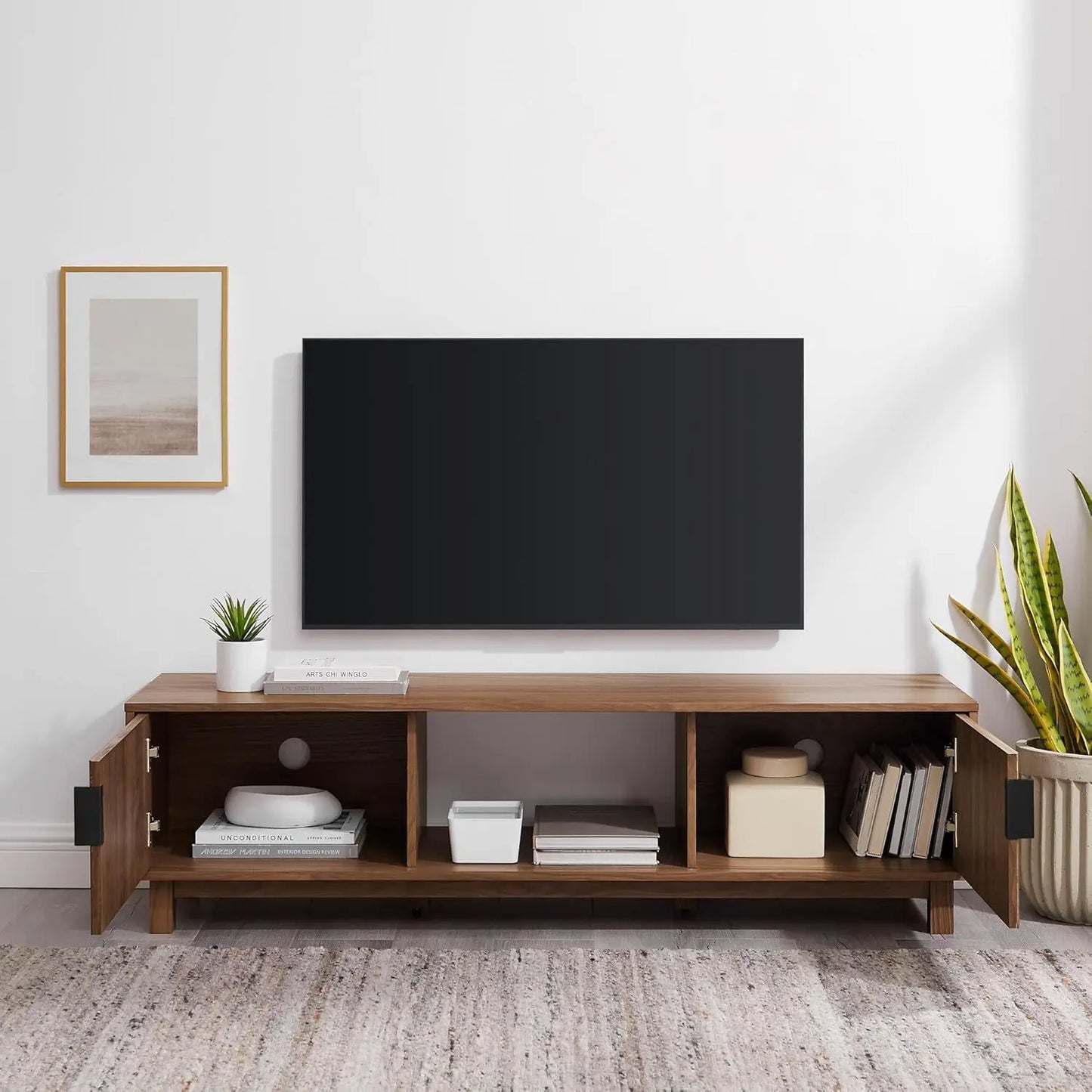 Modern Mocha TV Stand