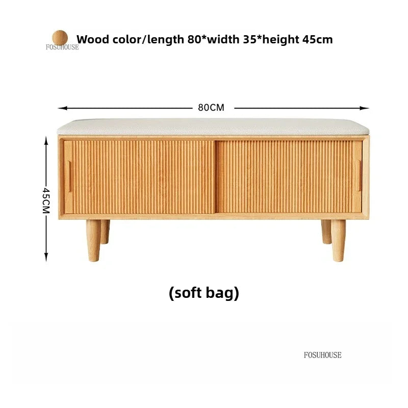 European Oak Slide Bench