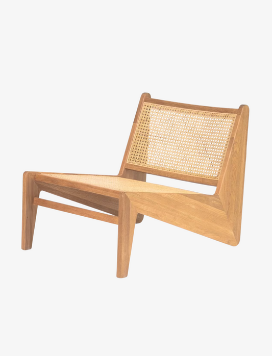 WOOD RATTAN WOVEN CHAIR