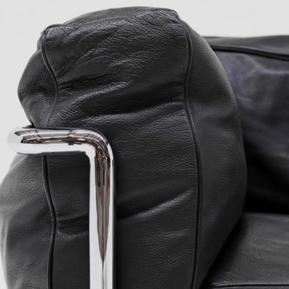 FRENCH LEATHER TRIPLE SOFA