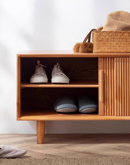 European Oak  Slide Bench