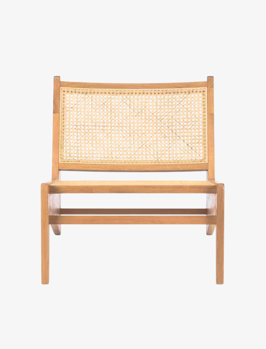 WOOD RATTAN WOVEN CHAIR