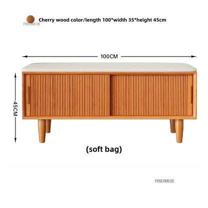 European Oak  Slide Bench