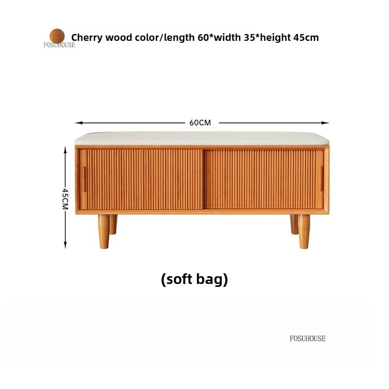 European Oak  Slide Bench
