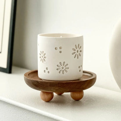 WOODEN OVAL TRAY