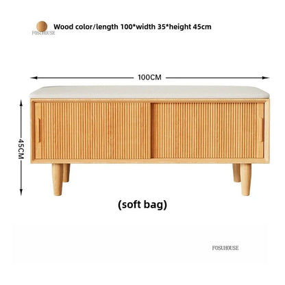 European Oak  Slide Bench